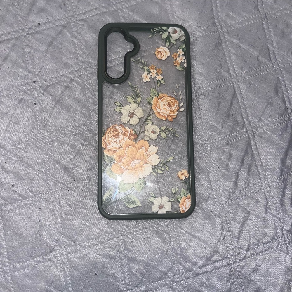 Elegant Floral Phone Case - Dark Green